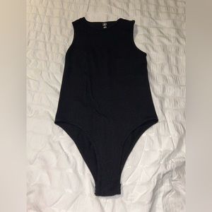 Two Bodysuits black and tan/brown